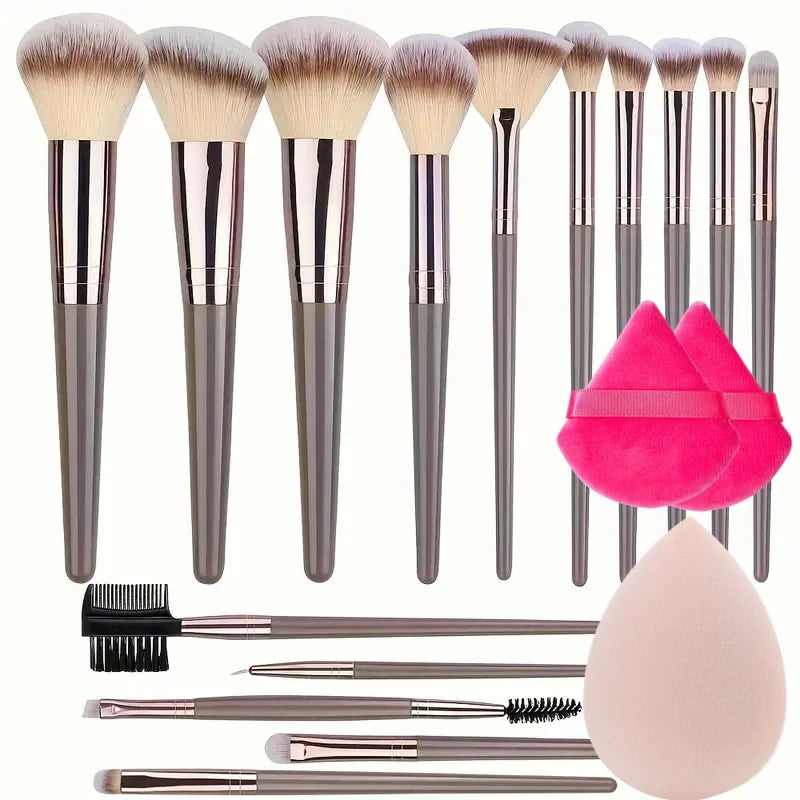 10-20Pcs Premium Makeup Brushes Set Super Soft detail Blush Highlighter Foundation Concealer Eyeshadow Brush Women Beauty Tool