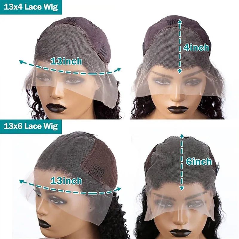 13x4 Transparent Lace Frontal Wigs Vietnamese Water Curly 13x6 Lace Frontal Wig Pixie Curly Full Lace Human Hair Wigs