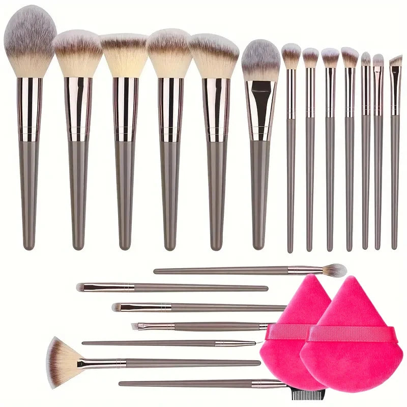 10-20Pcs Premium Makeup Brushes Set Super Soft detail Blush Highlighter Foundation Concealer Eyeshadow Brush Women Beauty Tool