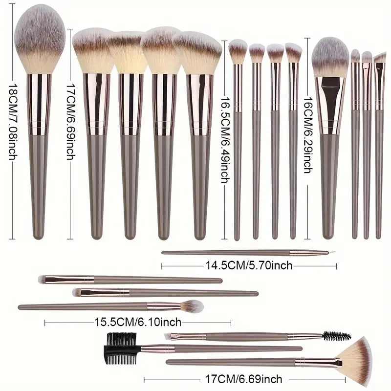 10-20Pcs Premium Makeup Brushes Set Super Soft detail Blush Highlighter Foundation Concealer Eyeshadow Brush Women Beauty Tool