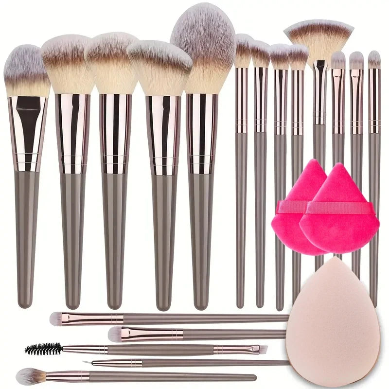 10-20Pcs Premium Makeup Brushes Set Super Soft detail Blush Highlighter Foundation Concealer Eyeshadow Brush Women Beauty Tool