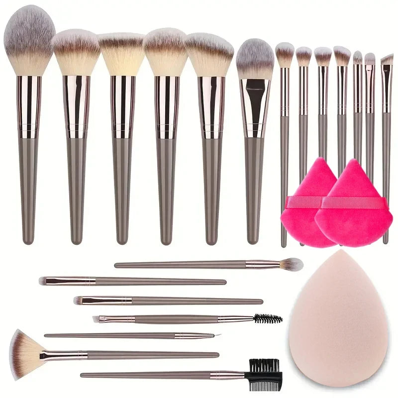 10-20Pcs Premium Makeup Brushes Set Super Soft detail Blush Highlighter Foundation Concealer Eyeshadow Brush Women Beauty Tool