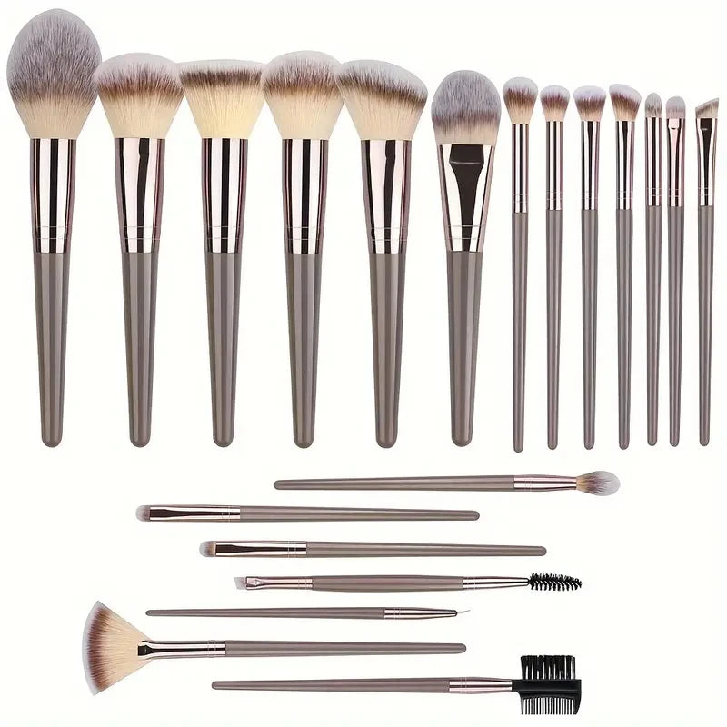 10-20Pcs Premium Makeup Brushes Set Super Soft detail Blush Highlighter Foundation Concealer Eyeshadow Brush Women Beauty Tool