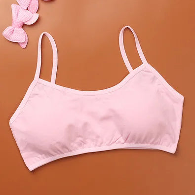 10-15y Girls Bras Soft Young Children Bra for Kids Teenagers Wire Free Training Small Vest Teenage Underwear Puberty Clothing