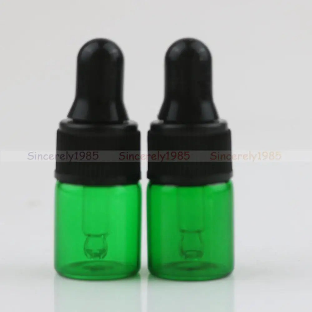 10X 1ml 2ml 3ml 5ml MIX 10 Colors Glass Dropper Bottle Refillable Portable Essential Oils Sample Vials Perfume Pipette Bottles