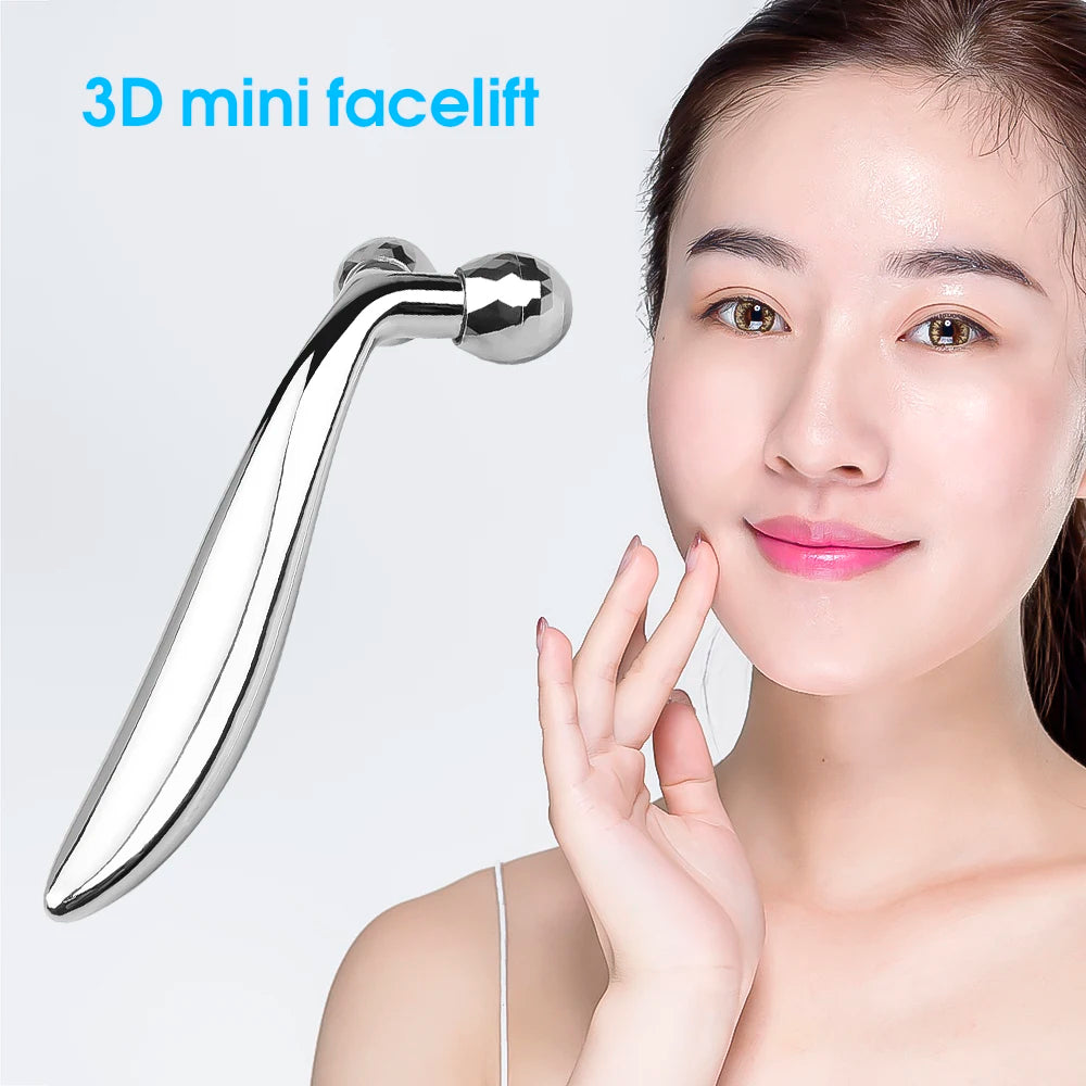 3D Massage Face Lifting Y Shape Roller 360 Rotate Instrument Beauty Tool Wrinkle Remover Women Face Slimming Tool Dropship SXC4