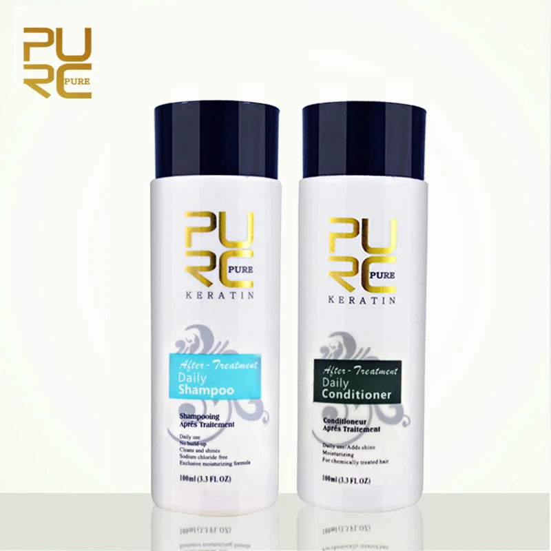 PURC Shampoos and Conditioner Sets Straightening Smoothing Repair Damaged Hair Care Sets for Women