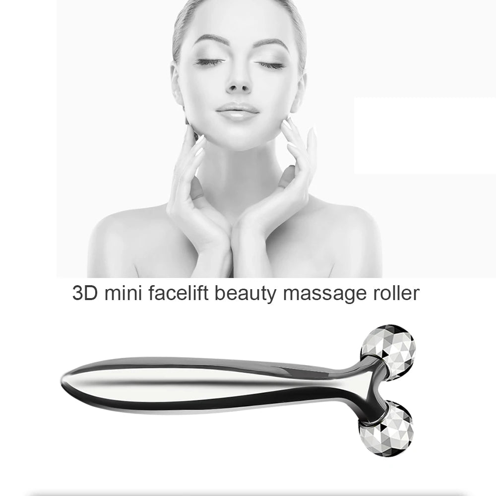 3D Massage Face Lifting Y Shape Roller 360 Rotate Instrument Beauty Tool Wrinkle Remover Women Face Slimming Tool Dropship SXC4