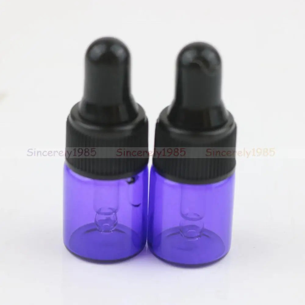 10X 1ml 2ml 3ml 5ml MIX 10 Colors Glass Dropper Bottle Refillable Portable Essential Oils Sample Vials Perfume Pipette Bottles