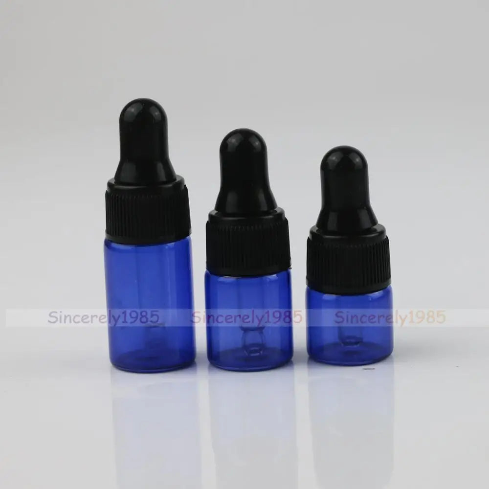 10X 1ml 2ml 3ml 5ml MIX 10 Colors Glass Dropper Bottle Refillable Portable Essential Oils Sample Vials Perfume Pipette Bottles