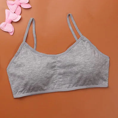 10-15y Girls Bras Soft Young Children Bra for Kids Teenagers Wire Free Training Small Vest Teenage Underwear Puberty Clothing