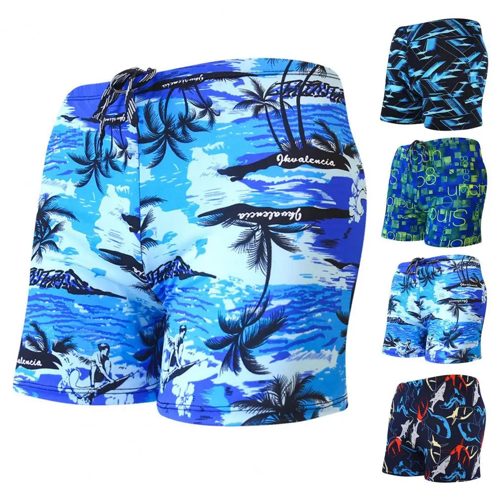 Summer Men Shorts Quick Dry Hawaii Swimming Shorts Fashion 3D Coconut Tree Printed Swimming Trunks Sports Board Shorts Beachwear