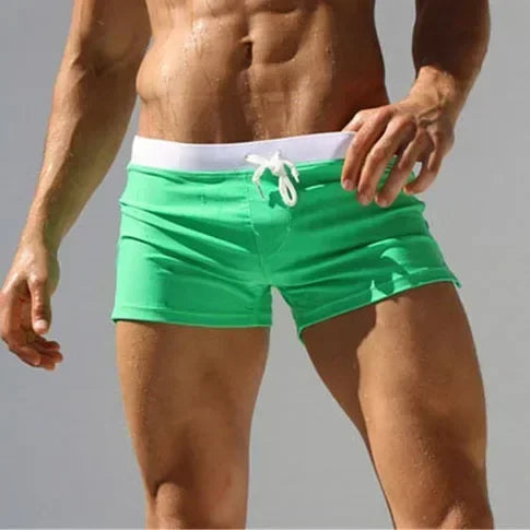 Summer New Quick Dry Mens Swim Shorts Summer Board Surf Swimwear Beach Short Male Running Gym Man Plus Size Trunks