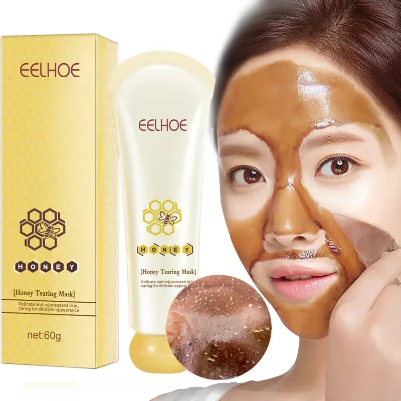 Honey Tearing Mask Peel-off Mask Tearing Shrinks Pores Remove Peel Off Dead Skin Oil Control Clean Pores Face Skincare Mask