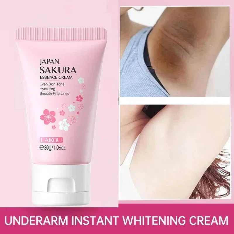 Inner Thigh Brighten Cream Bleaching Armpits Elbows Knees Moisturizing Body Lotion Cream Brighten Lightening Melanin Skin Cream