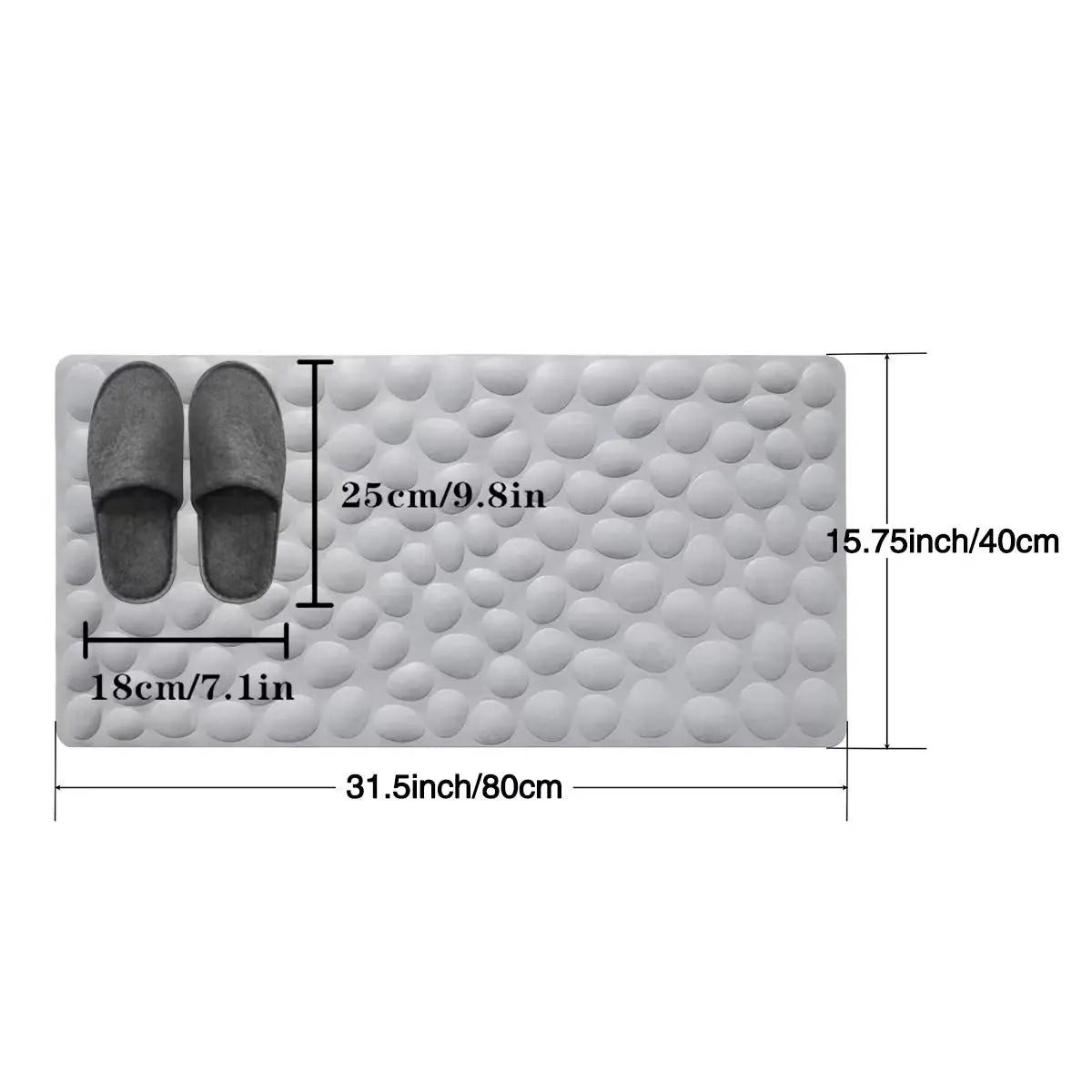 Long bathroom waterproof non-slip mat household toilet with suction cup plastic mat bath shower room dirt-resistant floor mat