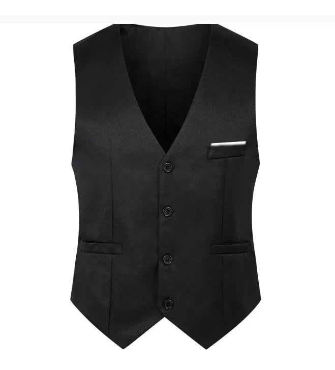 M-5XL Men's Suit Vest Summer Slim Fit Waist Solid Tank Top Business Leisure Party Bar Banquet Dress