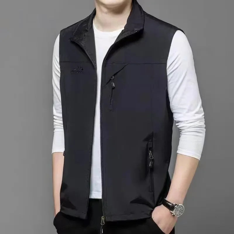 New Vest men thin sleeveless vest casual jacket jacket men vest