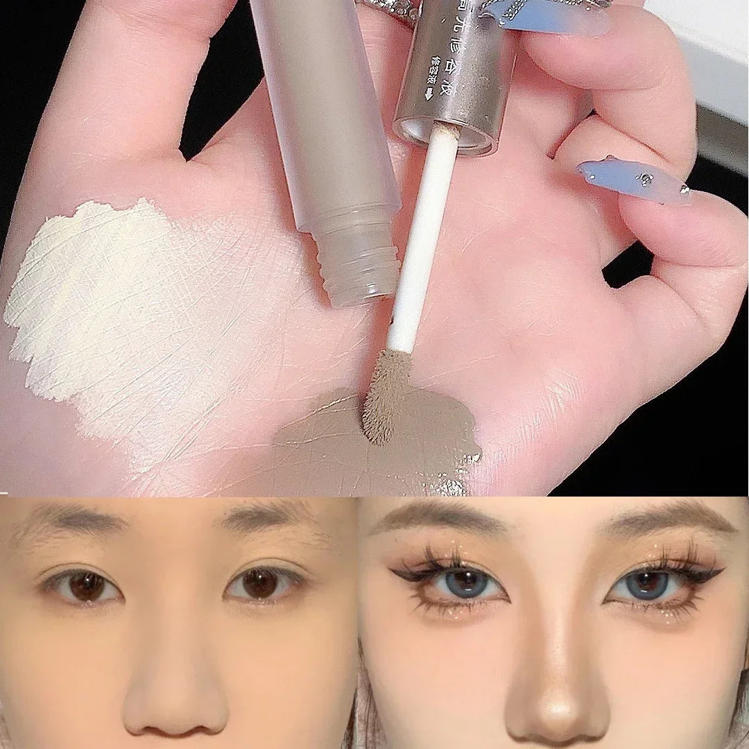 Double-ended Face Contour Stick Highlighter Liquid Highlighter Female Makeup Creamy Texture Highlighter Shadow Pencil Cosmetics