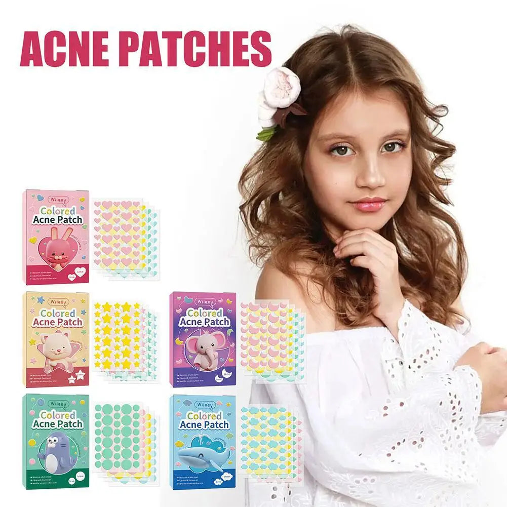 144Pcs/Set Star Pimple Patch Acne Colorful Invisible Acne Removal Skin Care Stickers Concealer Face Spot Beauty Makeup Tools