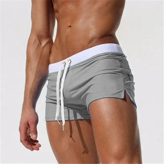 Summer New Quick Dry Mens Swim Shorts Summer Board Surf Swimwear Beach Short Male Running Gym Man Plus Size Trunks