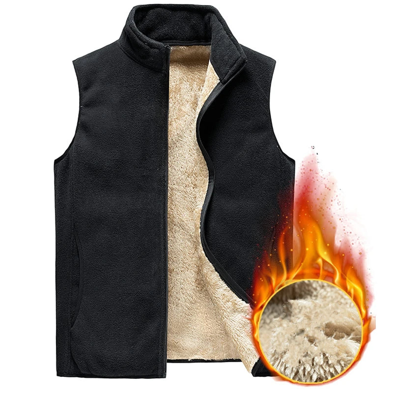 2023 Men Sleeveless Vest Jackets Fashion Wool Vest Male Cotton-Padded Vests Coats Men Warm Waistcoats Clothing Oversized 8Xl