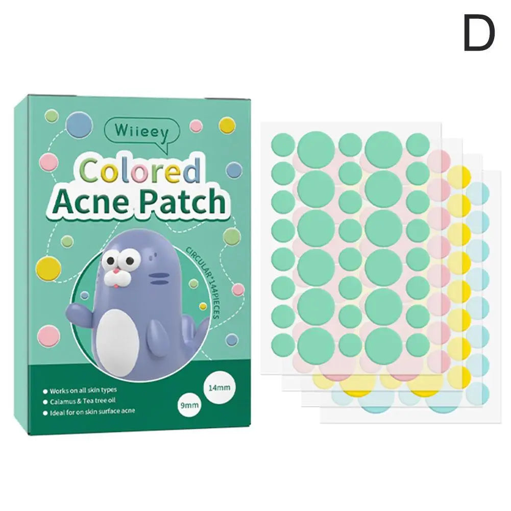 144Pcs/Set Star Pimple Patch Acne Colorful Invisible Acne Removal Skin Care Stickers Concealer Face Spot Beauty Makeup Tools