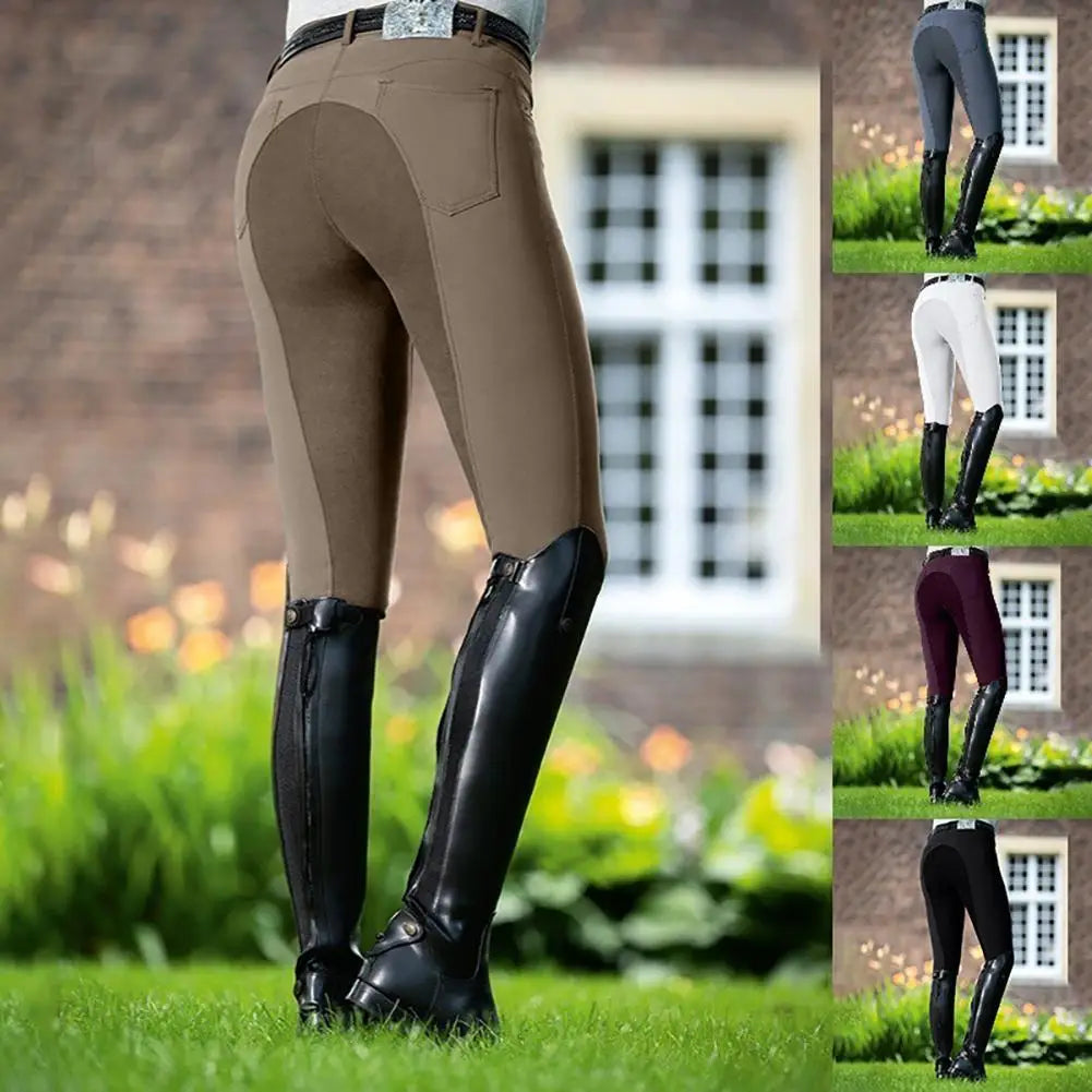 Horse Riding Pants Clothes For Women Men Fashion High Waist Trouser Cycling Pants Skinny Solid Trousers Camping