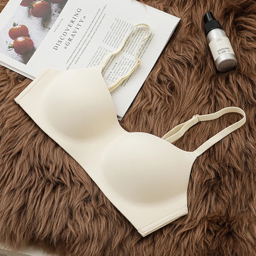 Women Seamless Bra Bralette Wireless Small Chest Bras Soild Padded Brassiere Tube Top Female Intimate Push Up Underwear Teenager