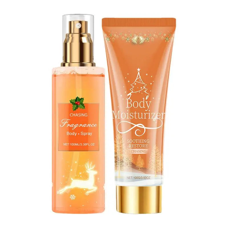 Body Care Travel Set Christmas Women's Body Lotion Fragrance Mist Fast Absorption Body Moisturizing Tool for Datings