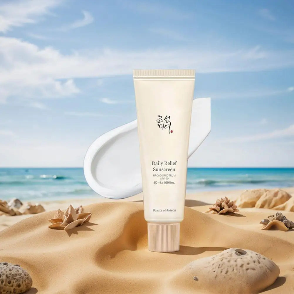 50ml Rice Sunscreen SPF50+ High Sun Protection Hydrating Moisturizing Skin Sun Lotion Oil Control For Sensitive Skin Care