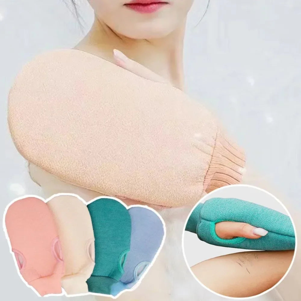 1pc Body Clean Bath Glove Ponge Shower Scrub Exfoliating Towel Face Massage Removal Peeling Gloves Bath Supplies Spa Accessories