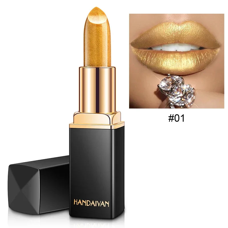 Mermaid Moisturizing Lipstick 9 Colors Waterproof Long Lasting Pigment Nude Pink Shimmer Lipstick Luxury Women Makeup Cosmetics