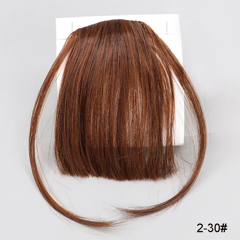 MANWEI Synthetic Wig Air bangs Women Natural Short Brown Blond Black Fake Hair Fringe Extension