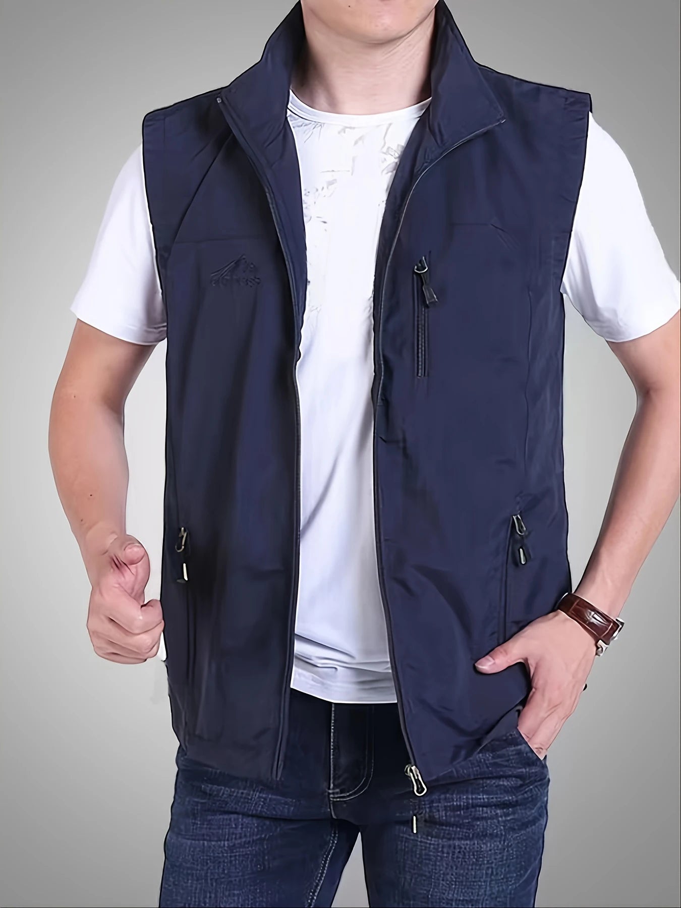 New Vest men thin sleeveless vest casual jacket jacket men vest