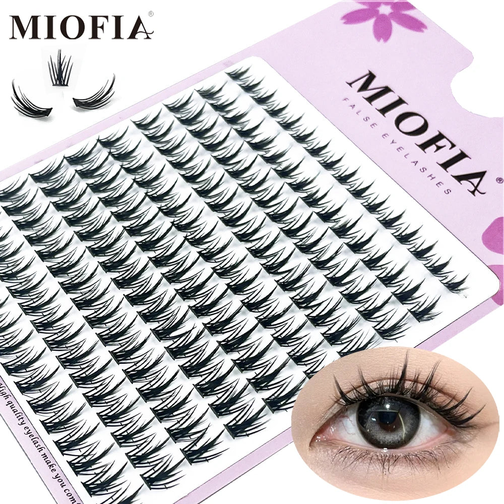 160 Bunches Eyelash Individual Eyelash Cluster Natural Eyelash Extension Russian Volume Makeup Tools Lashes Wholesale