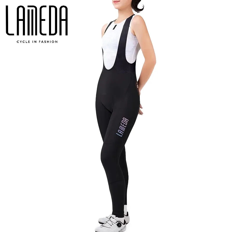 Lameda Winter Bike Pants for Women Thermal Fleece Trousers Bike Pants Women Winter Cycling Bib Long Trousers Windproof Bike Pant