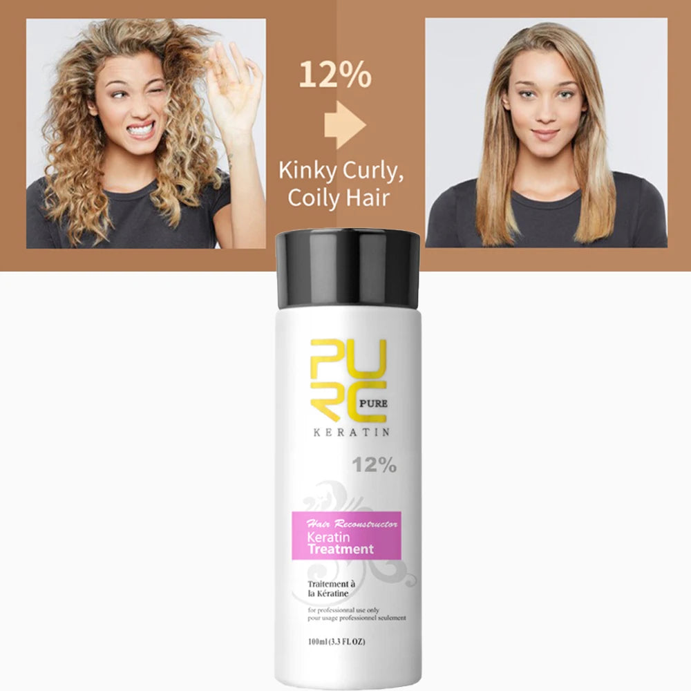 PURC Smoothing Shampoo Conditioner Professional Keratin Hair Treatment Nourishes Dry Repair Damaged Moisturizing Hair Care