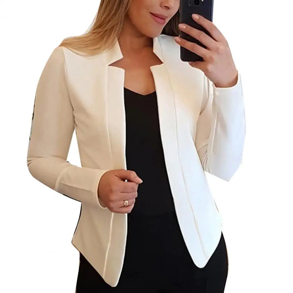 Trendy Women Blazer Slim Fit Business Outwear Plus Size Spring Coat  OL Style Lady Blazer for Work Mujer 2022 Fashion Ins