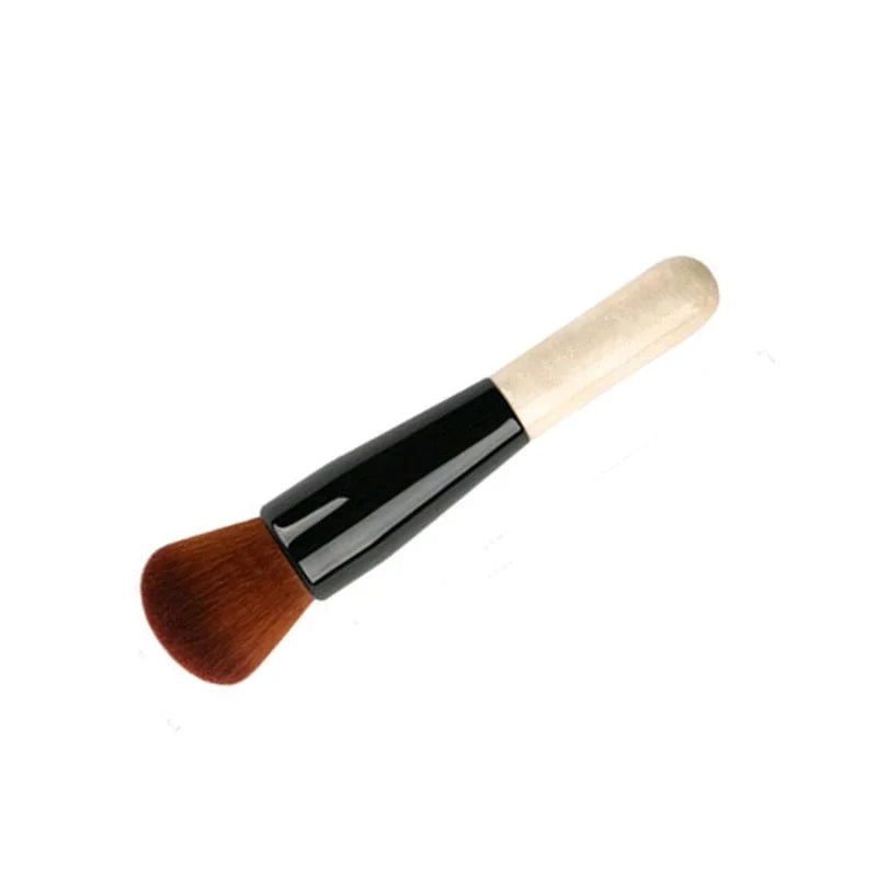 Luxury Champagne Makeup Brushes Flat Top Foundation Brush Large Face Brush Repair Brush Contour Brush for Liquid Cream Powder