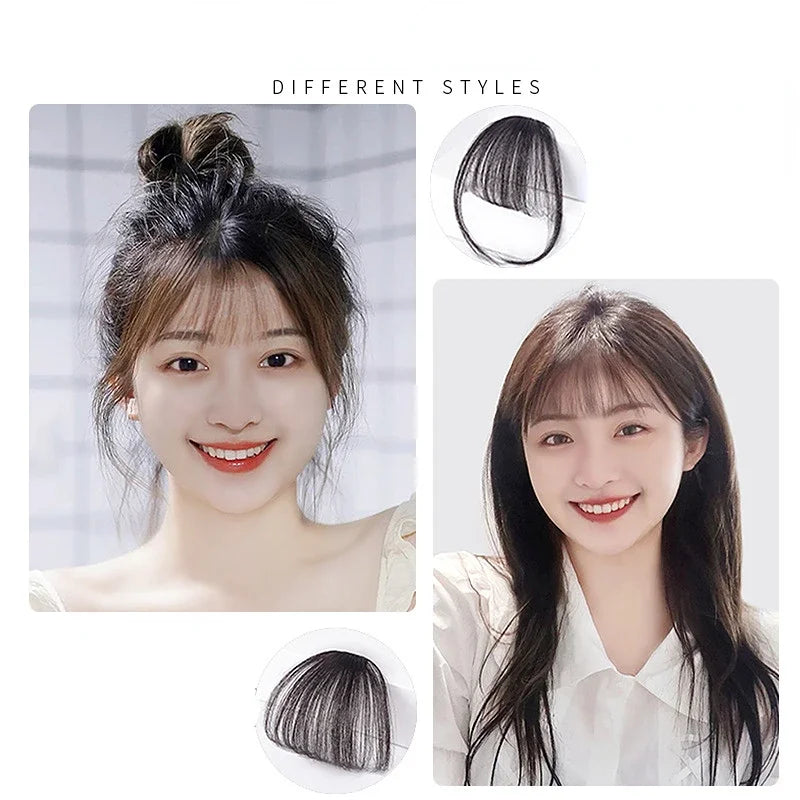 Korean Fake Air Bangs Hair Styling Tools Hair Clip-In Extension Synthetic Hair Fake Fringe False Hairpiece Women Clip in Bangs