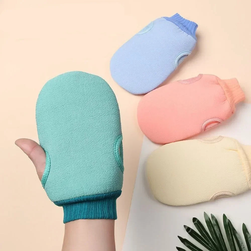 1pc Body Clean Bath Glove Ponge Shower Scrub Exfoliating Towel Face Massage Removal Peeling Gloves Bath Supplies Spa Accessories