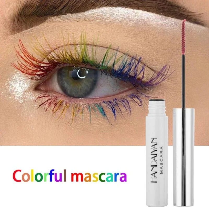 Color Mascara Waterproof Long-lasting Curling Lengthening Makeup Blue Green Red Black White Color Mascara