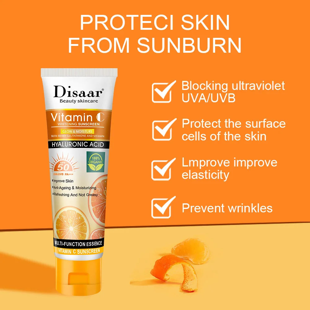 Sunscreen Cream Protector Facial Solar Sun Block Spf Gel Isolation Lotion Sun Cream Bleaching Facial Moisturizer Whitening Cream