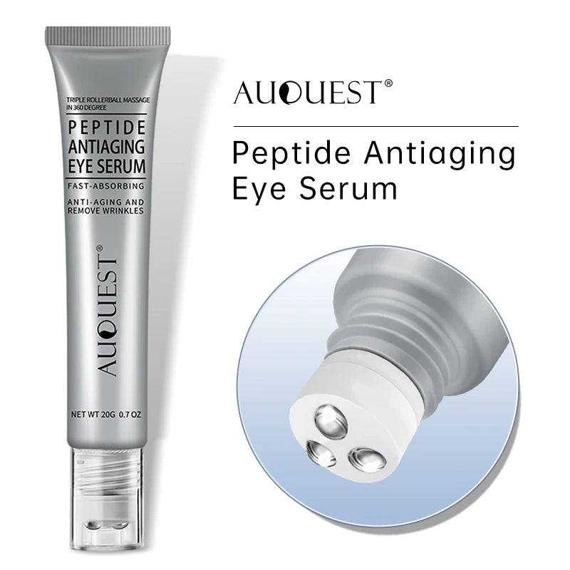 AUQUEST Peptide Eye Cream Eye Bags Dark Circles Removal Moisturizing Hydrating Serum Lifting Eye Skin Care Beauty Cosmetics