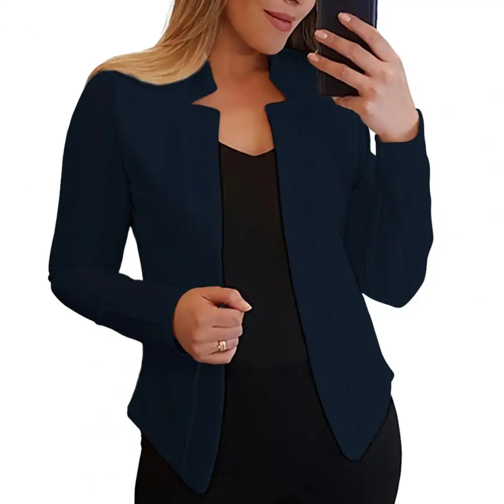 Trendy Women Blazer Slim Fit Business Outwear Plus Size Spring Coat  OL Style Lady Blazer for Work Mujer 2022 Fashion Ins