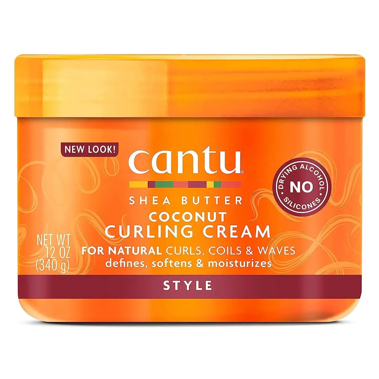 Cantu Edge Control StayGel Shampoo Conditioner Coconut Curling Cream for Natural Curls Coils Waves with Shea Butter Moisturizing