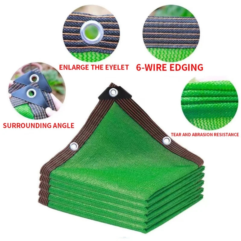 Outdoor garden sunshade net, terrace sunshade, camping sunshade net, UV protection, HDPE sunscreen fabric, sunshade