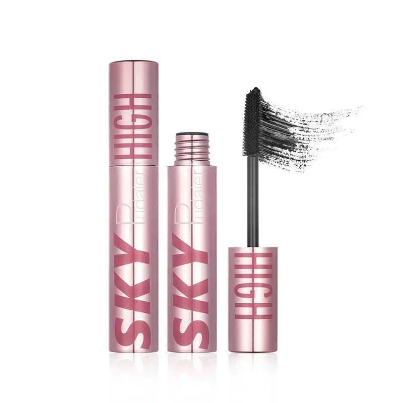 5D Silk Fiber Black Mascara Waterproof Lasting Extension Eyelashes Lengthening Curling Mascara Black Eyelash Makeup Cosmetics