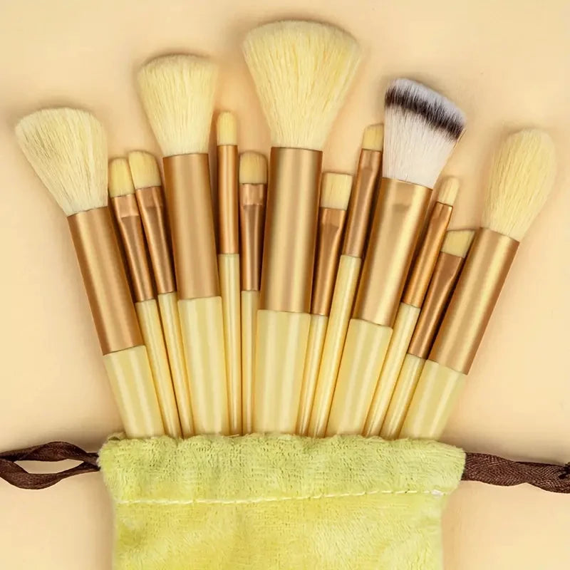 13Pcs Makeup Brushes Set Soft Fluffy Cosmetics Foundation Blush Powder Eyeshadow Kabuki Blending Makeup Brush Beauty Tools